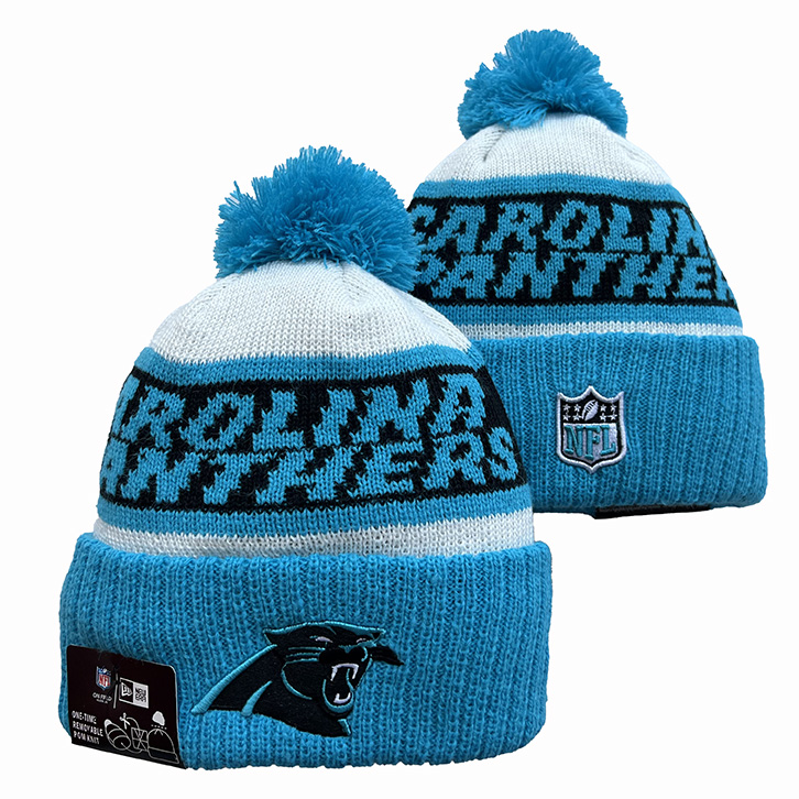 Carolina Panthers knit Hats 044